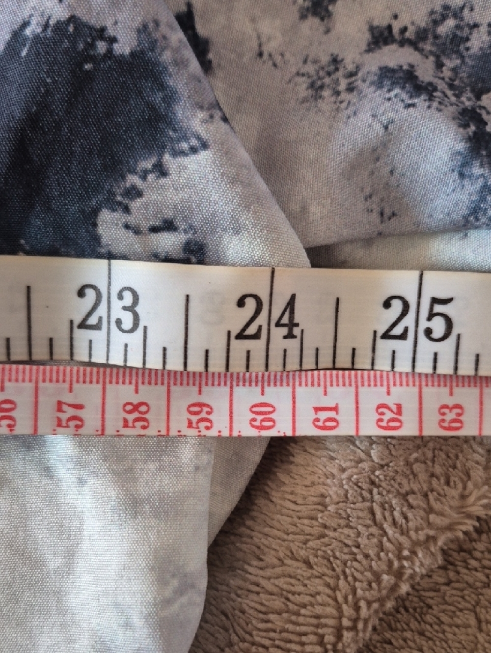 2XL Women's Tie-Dye Lightweight Long Blazer Jacket - Blue/Gray/White - Picture 6 of 12